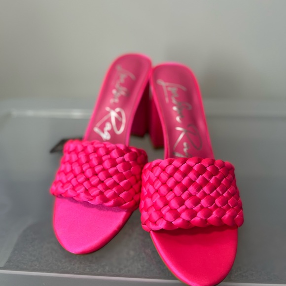 NWT London Rag braided block sandals 8.5 - Picture 2 of 5